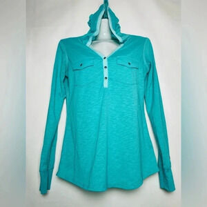 Kuhl Women's Teal Blue Long Sleeve Sora Hoodie - XS